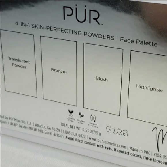 PÜR 4 in 1 Perfecting Face Palette in Medium/Tan - Picture 4 of 8